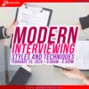 Modern Interviewing Styles and Techniques