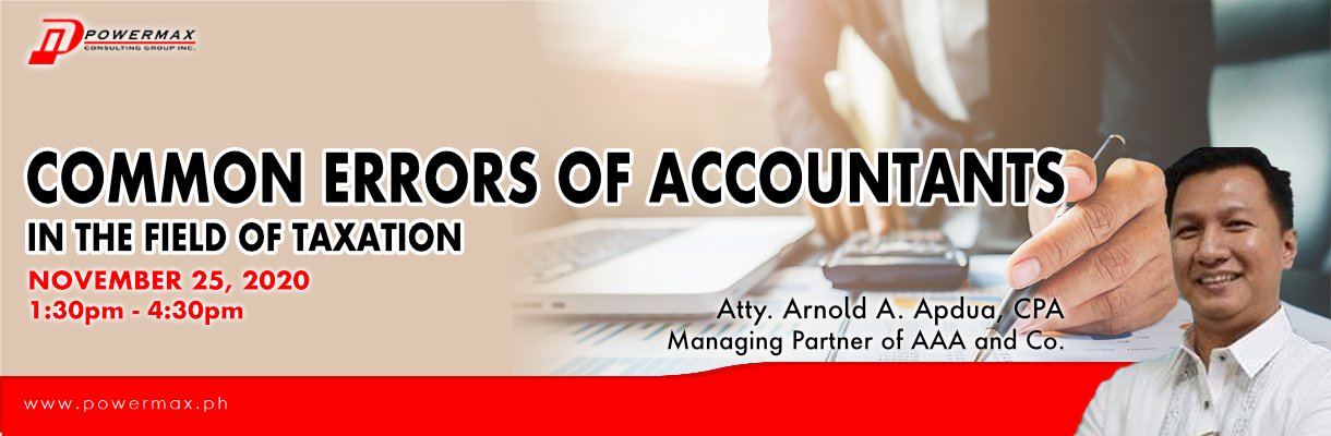 COMMON ERRORS OF ACCOUNTANTS IN THE FIELD OF TAXATION