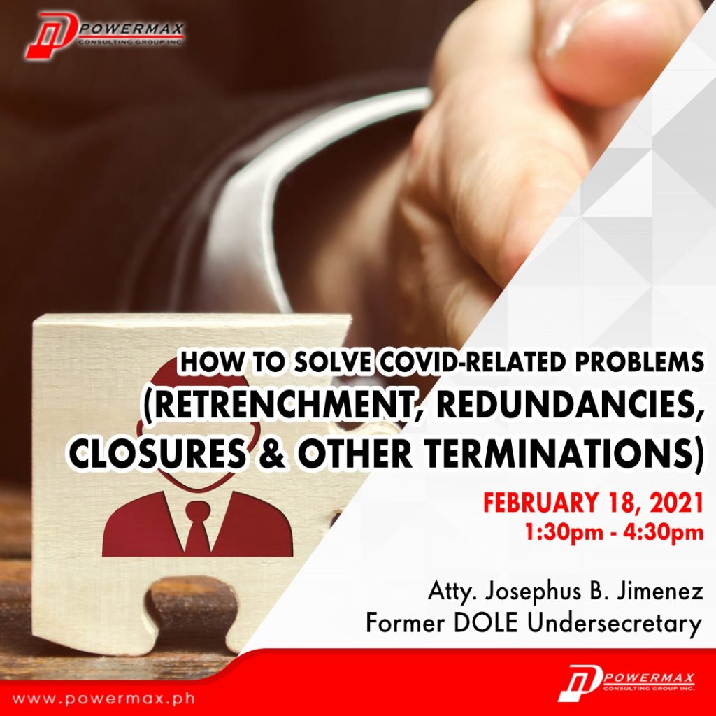 How to Solve COVID-Related Problems (Retrenchments, Redundancies, Closures & Other Terminations)