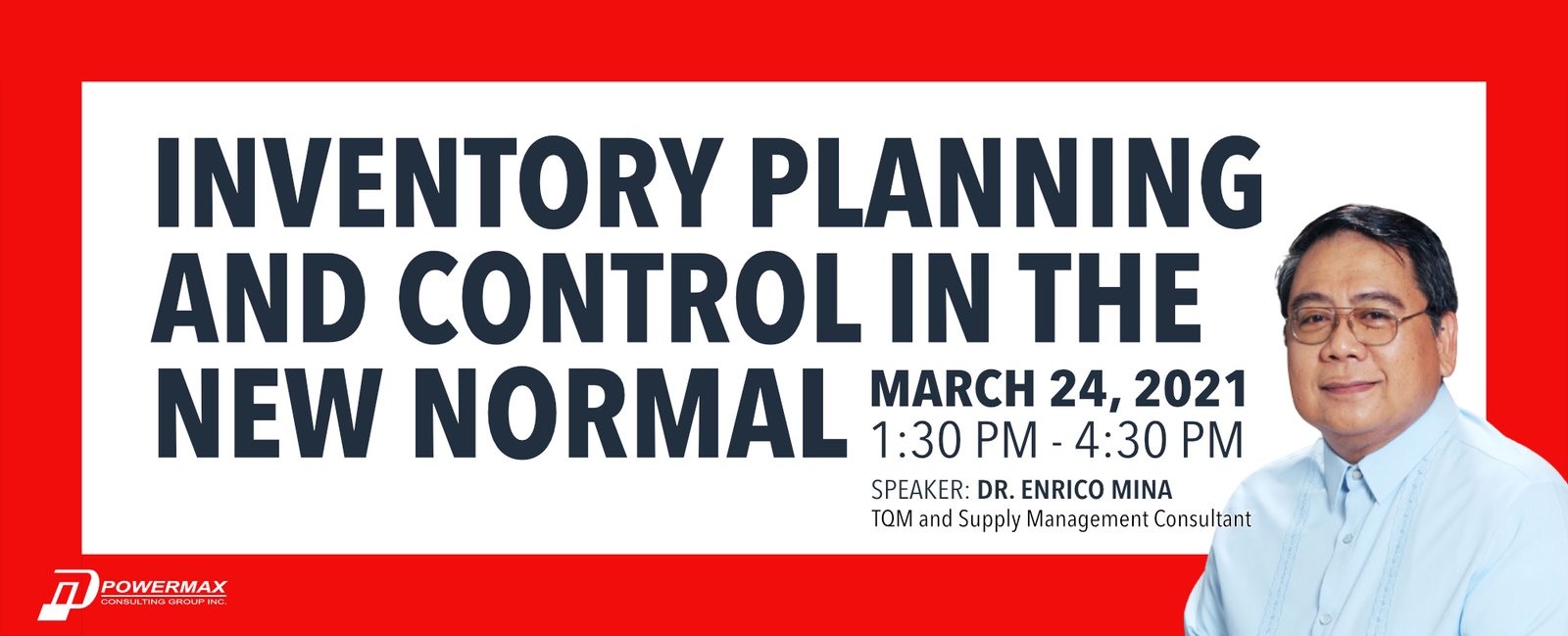 Dr. Enrico Mina | Inventory Planning and Control in the New Normal