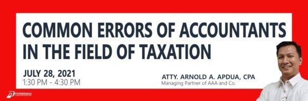 Common Errors of Accountants in the Field of Taxation