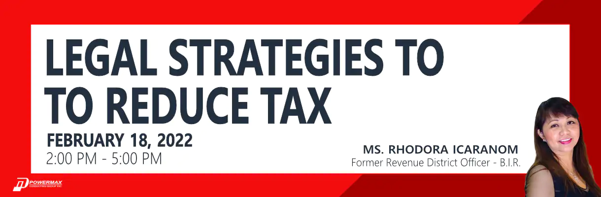 Legal Strategies to Reduce Tax