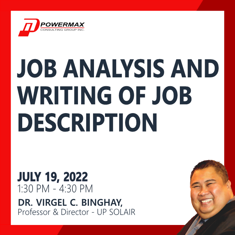 Job Analysis and Writing of Job Description