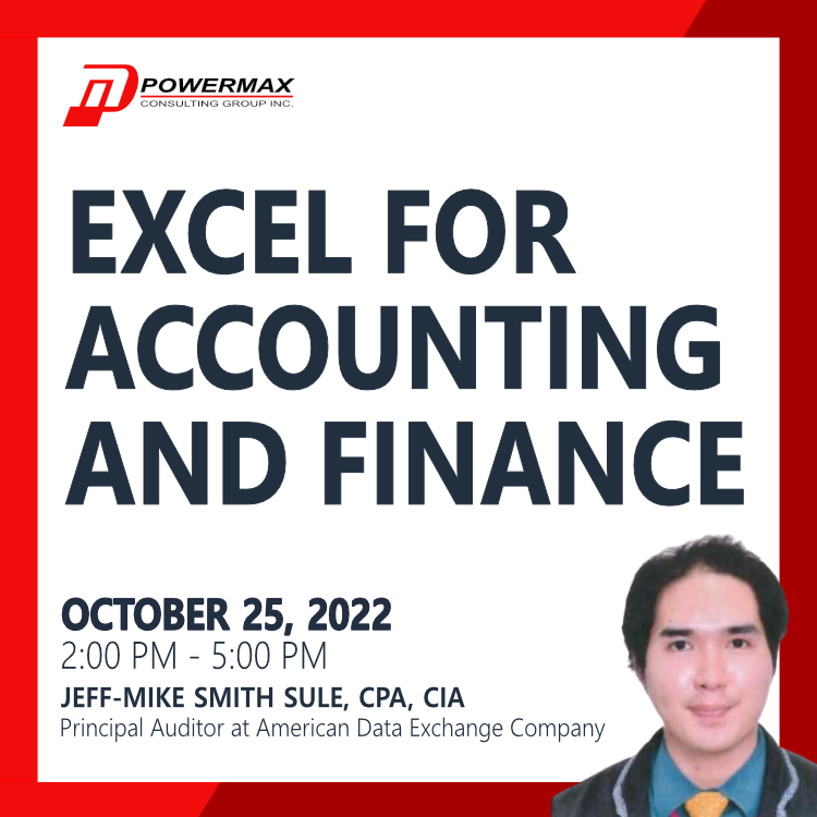 EXCEL FOR ACCOUNTING AND FINANCE