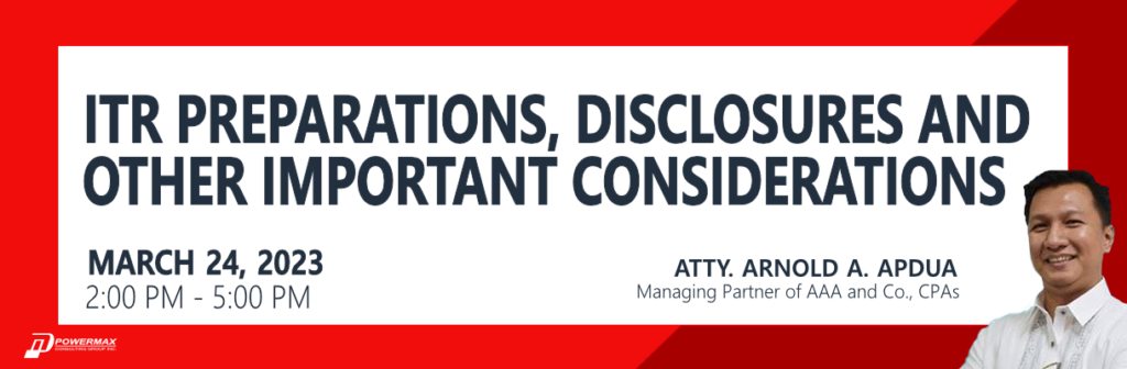 ITR Preparations, Disclosures, and Other Important Considerations